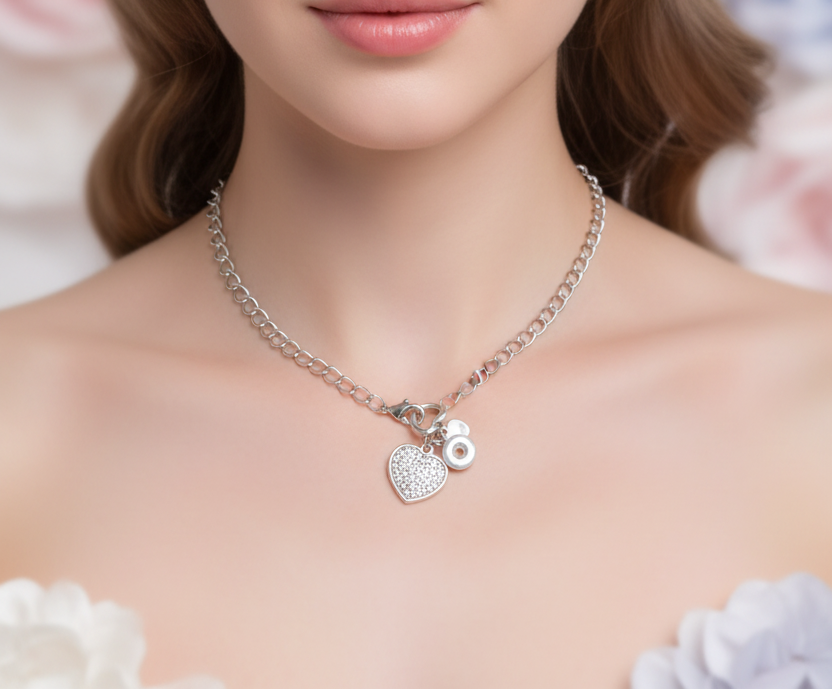 Collar romántico con corazón