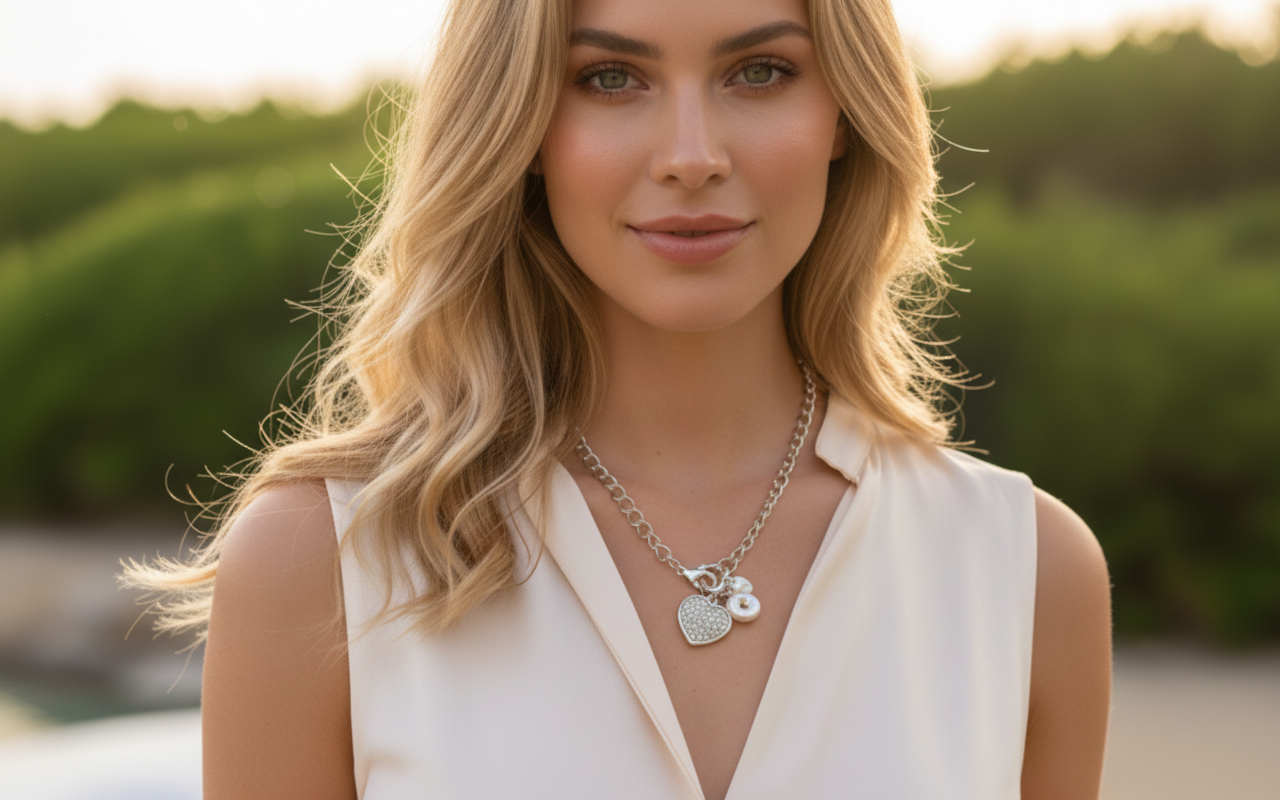 romantic bracelet with heart