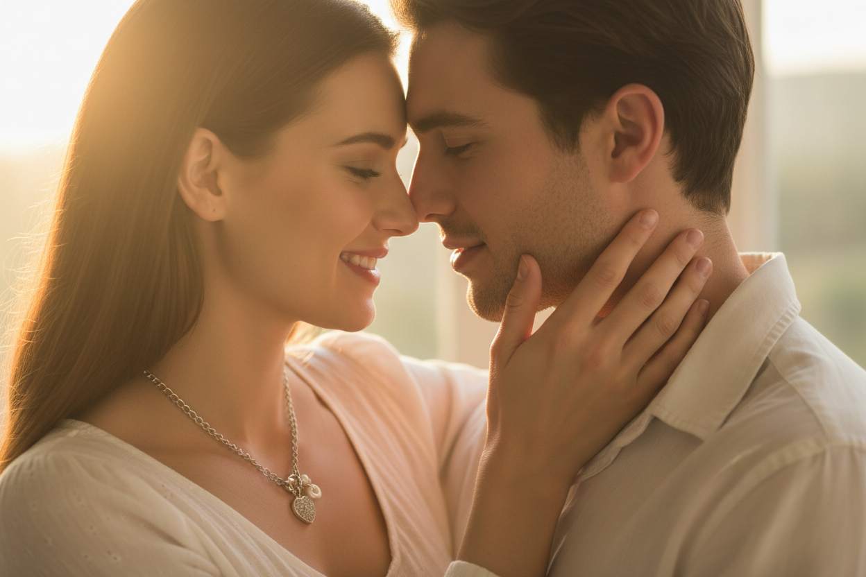 Collar romántico con corazón