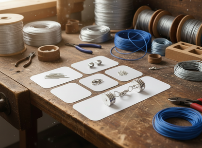 Kit  con instrucciones para hacer una pulsera trenzada facil