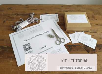 Kit  con instrucciones para hacer una pulsera trenzada facil