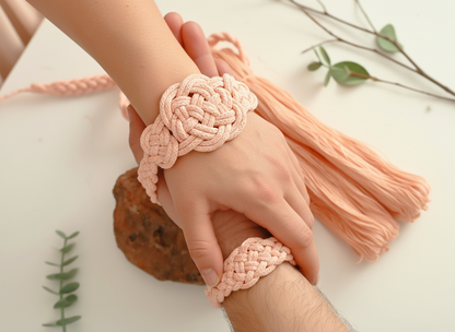 Cordón símbolo celta del amor eterno para bodas. Handfasting cord