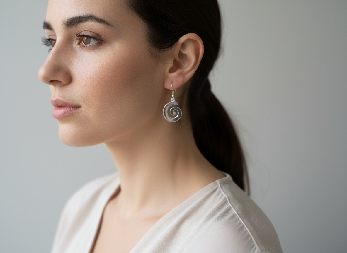 Celtic spiral earrings