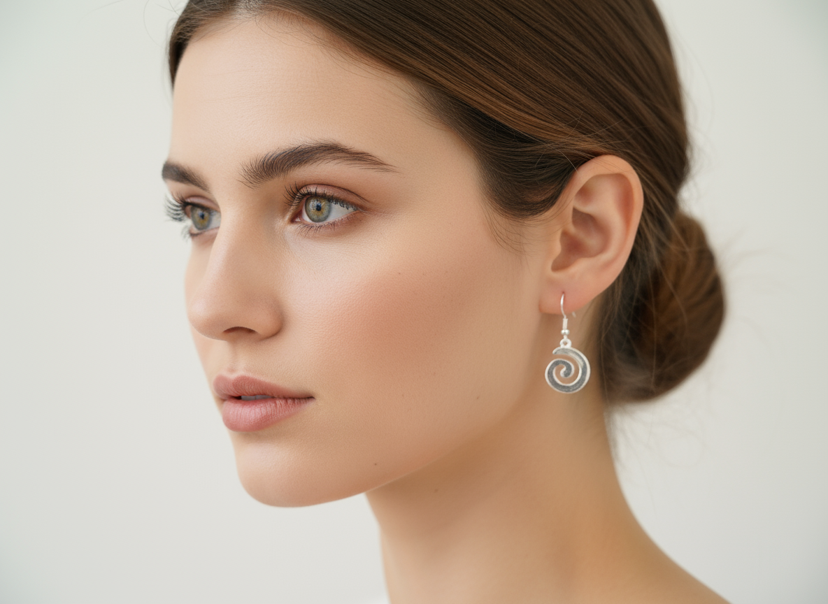 Celtic spiral earrings