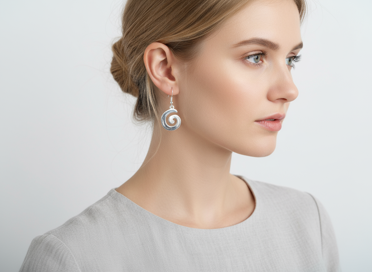 Celtic spiral earrings