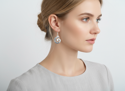 Celtic spiral earrings