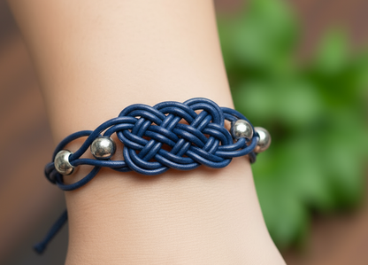 Pulsera de cuero trenzado para hombre o mujer