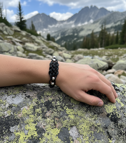 Bracelet en cuir tressé pour homme ou femme