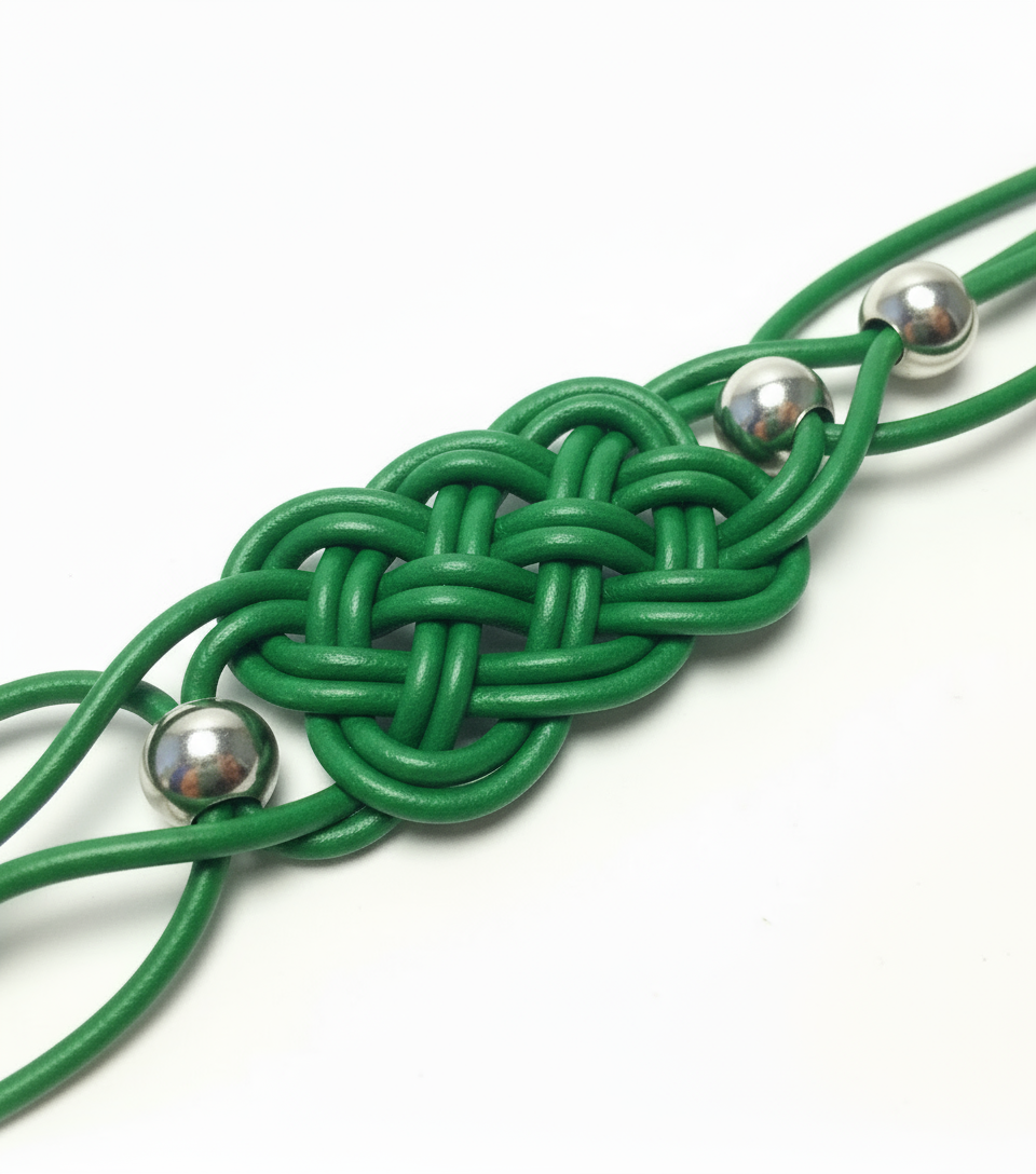 Pulsera de cuero trenzado para hombre o mujer