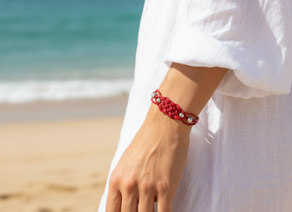 Pulsera de cuero trenzado para hombre o mujer