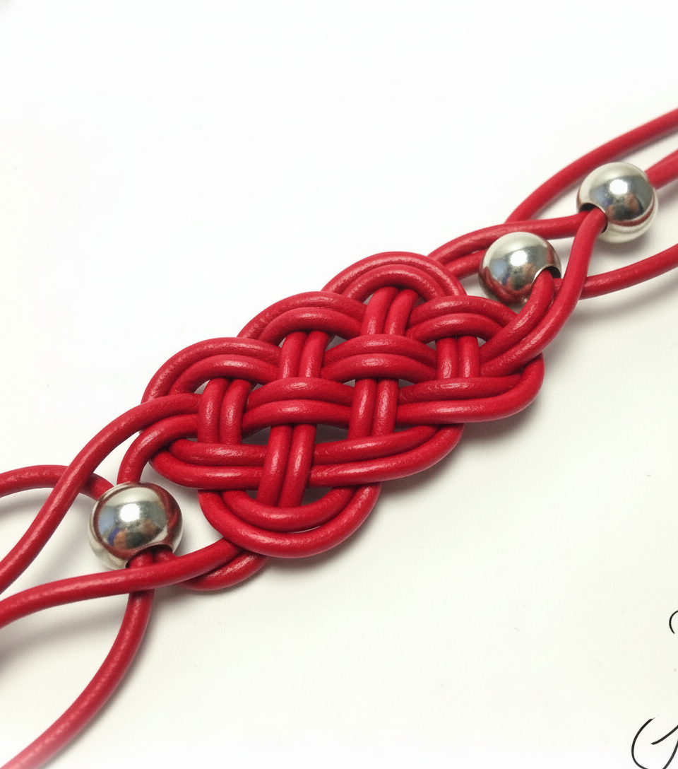 Pulsera de cuero trenzado para hombre o mujer