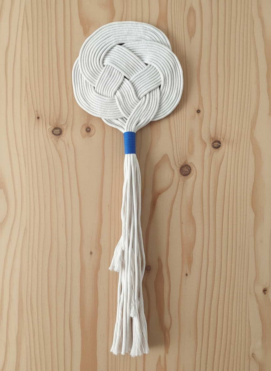 tapiz de macramé para decoración de pared