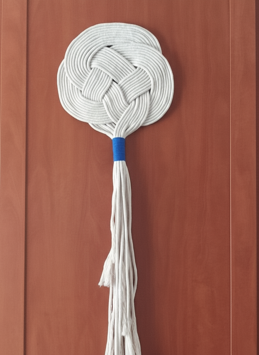 tapiz de macramé para decoración de pared