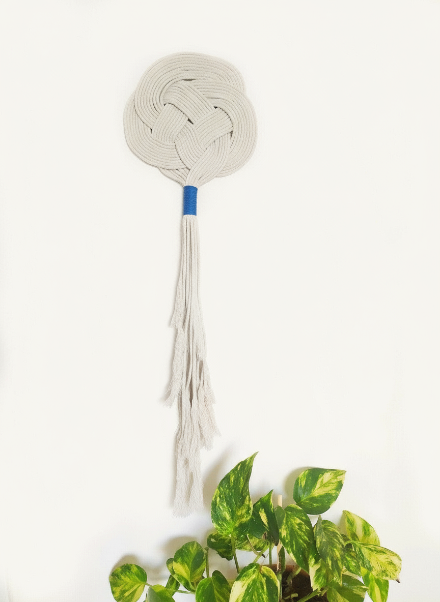 tapiz de macramé para decoración de pared