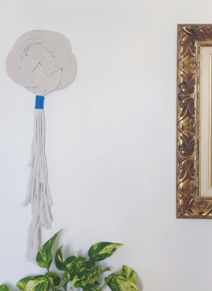 tapiz de macramé para decoración de pared