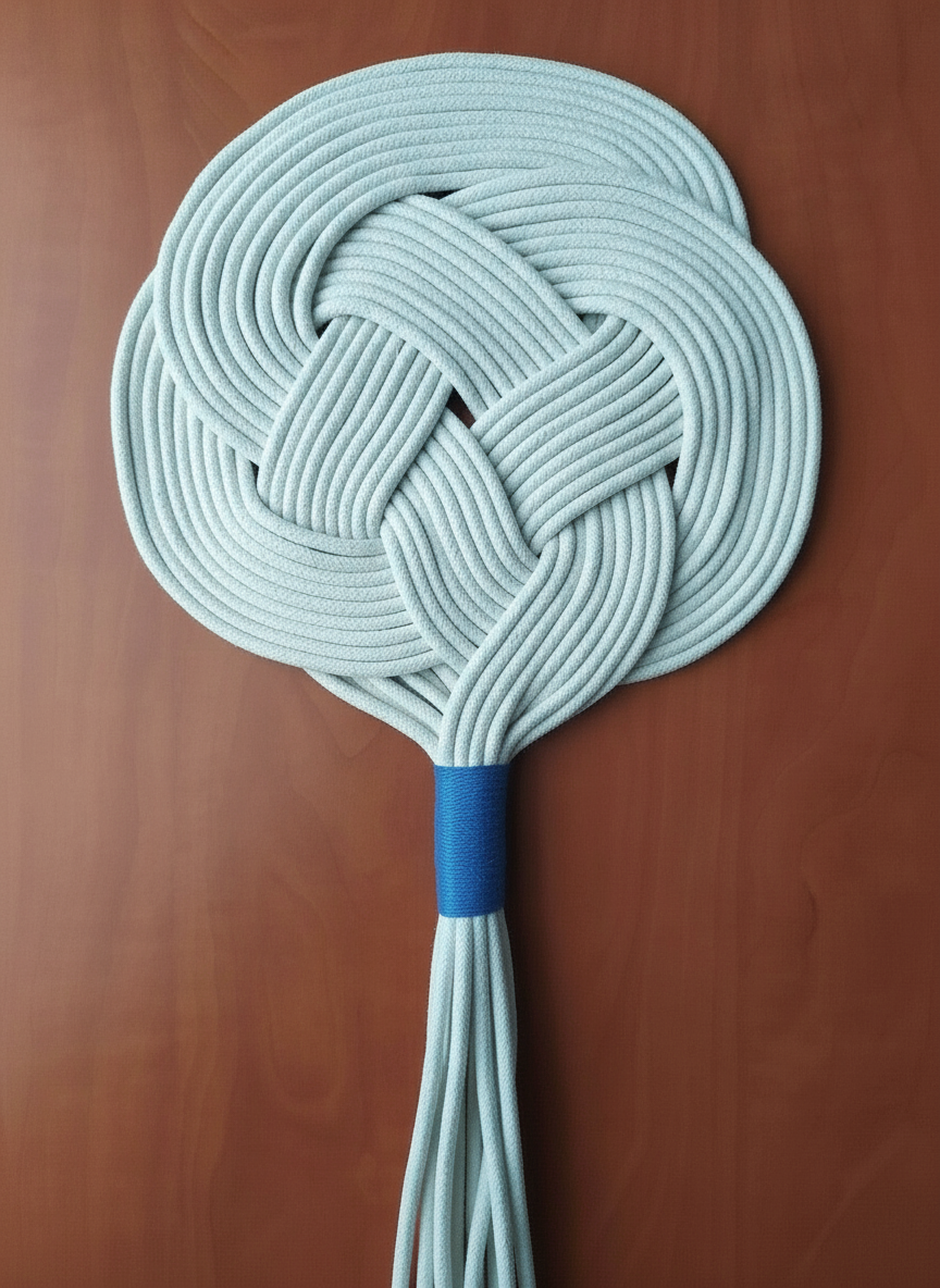 tapiz de macramé para decoración de pared