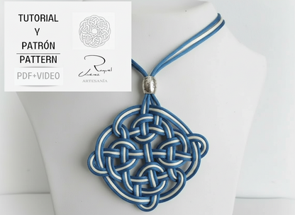 Tutorial y patrón para hacer mandalas celtas pdf y video. Raquel Jimenez Artesanía