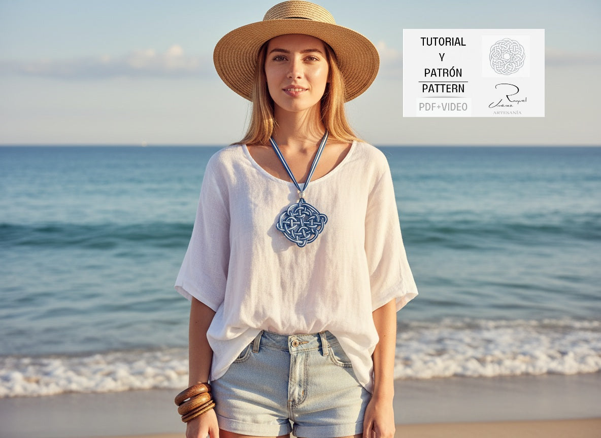 Tutorial y patrón para hacer mandalas celtas pdf y video. Raquel Jimenez Artesanía