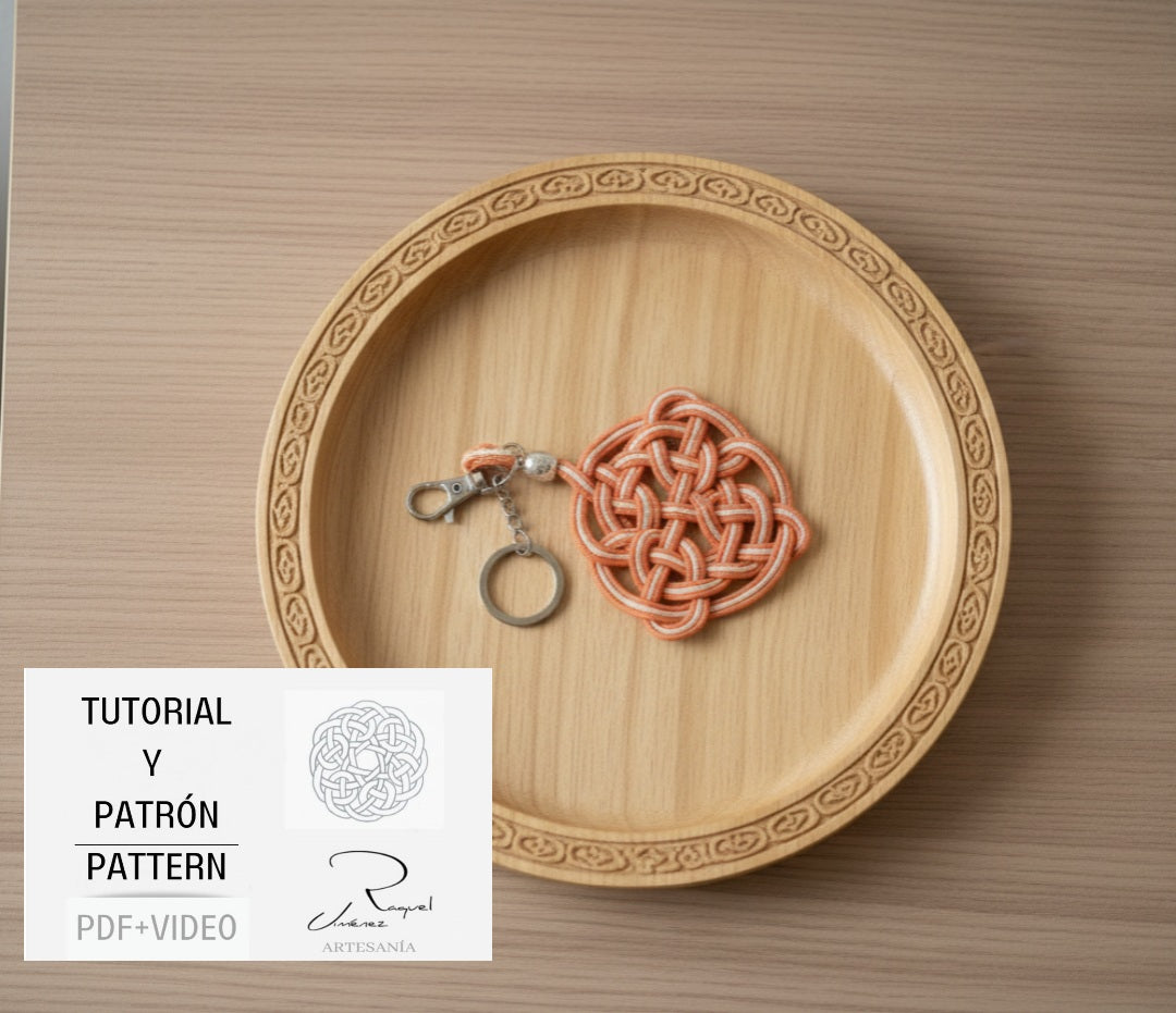 Tutorial y patrón para hacer mandalas celtas pdf y video. Raquel Jimenez Artesanía