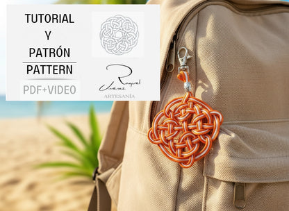 Tutorial y patrón para hacer mandalas celtas pdf y video. Raquel Jimenez Artesanía