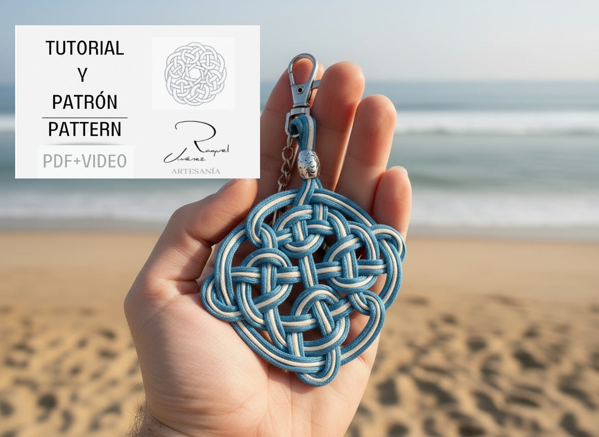 Tutorial y patrón para hacer mandalas celtas pdf y video. Raquel Jimenez Artesanía