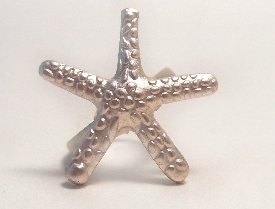 anillo ajustable estrella de mar