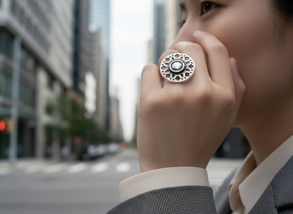 Anillo estilo étnico  ajustable