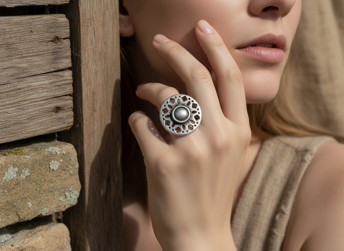 Anillo estilo étnico  ajustable