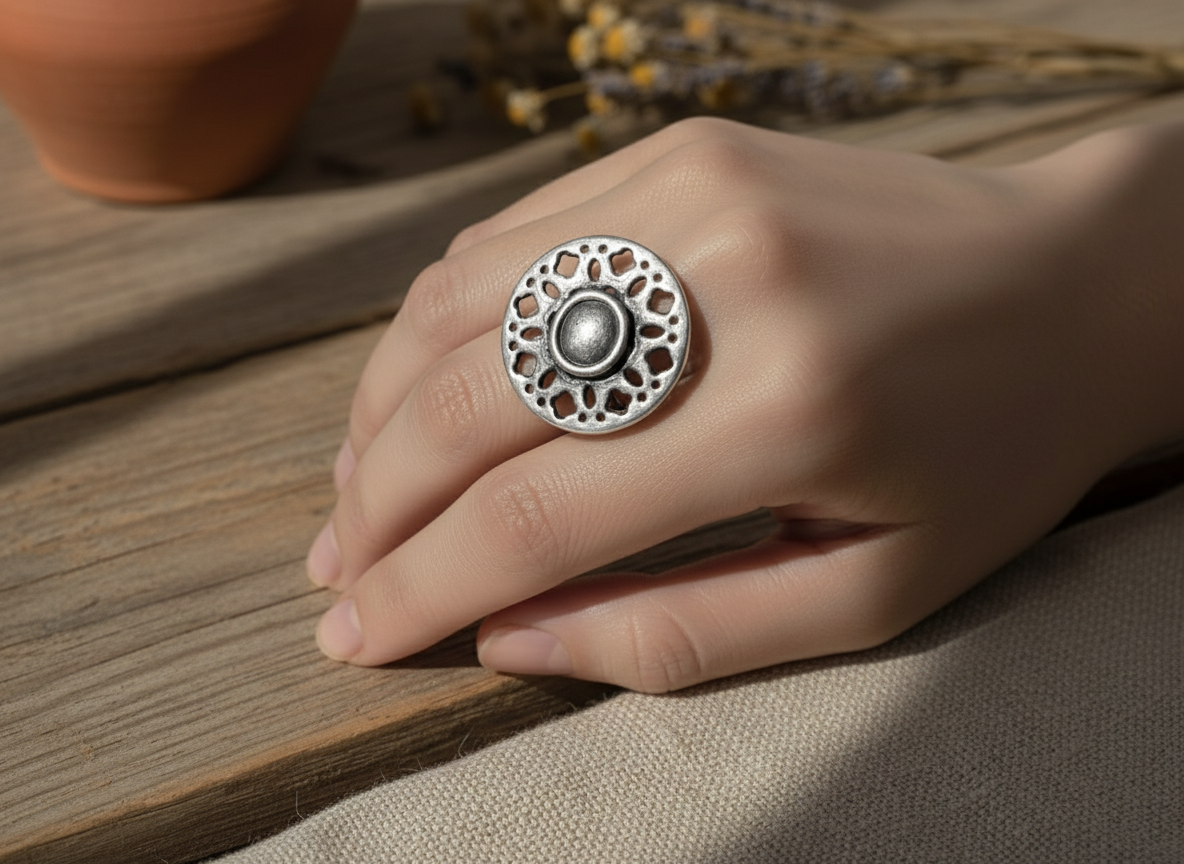 Anillo estilo étnico  ajustable