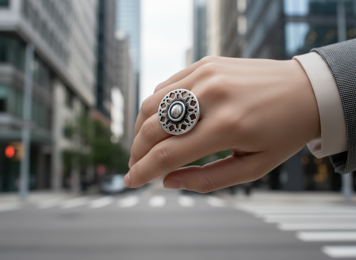 Anillo estilo étnico  ajustable