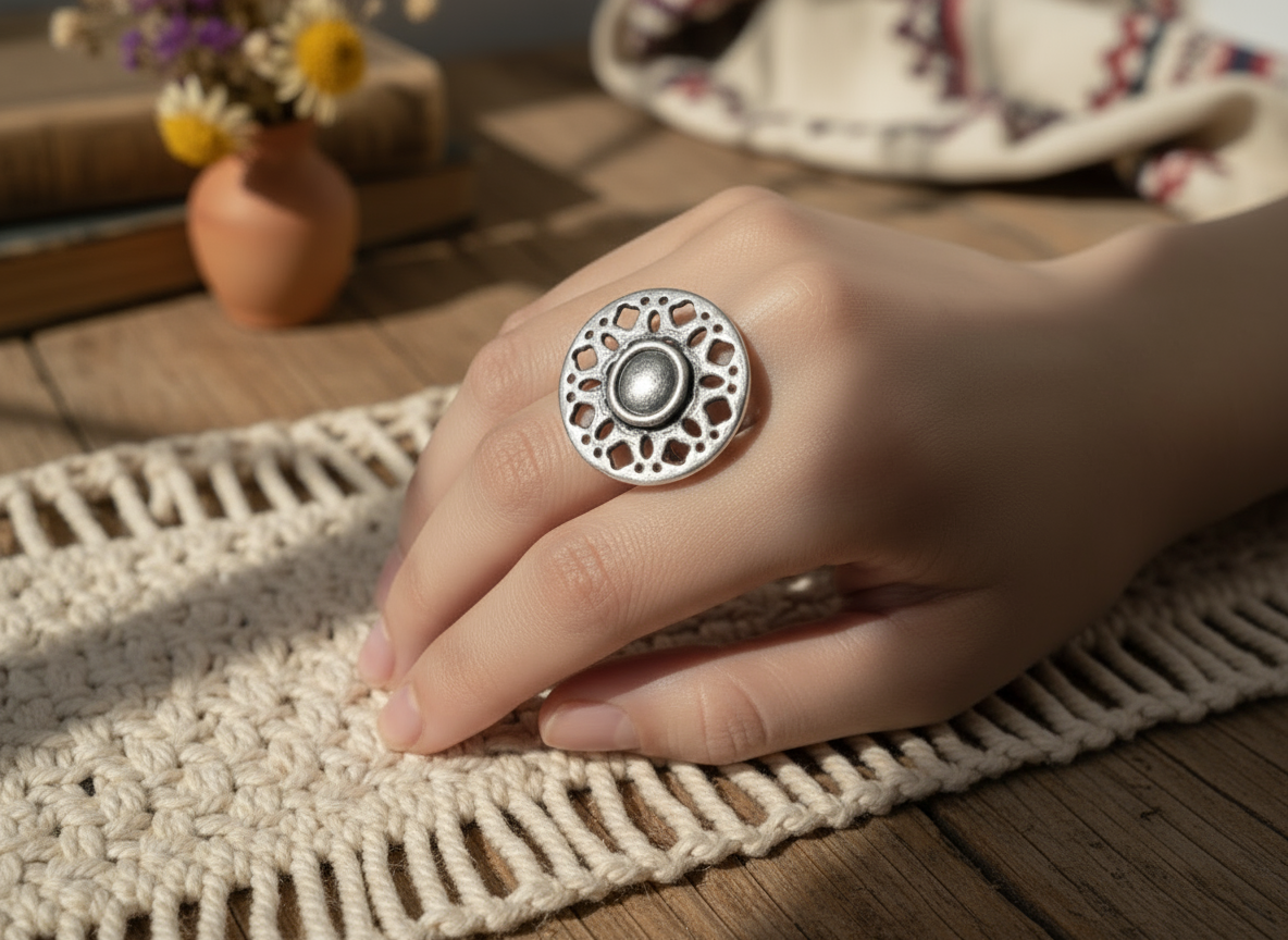 Anillo estilo étnico  ajustable