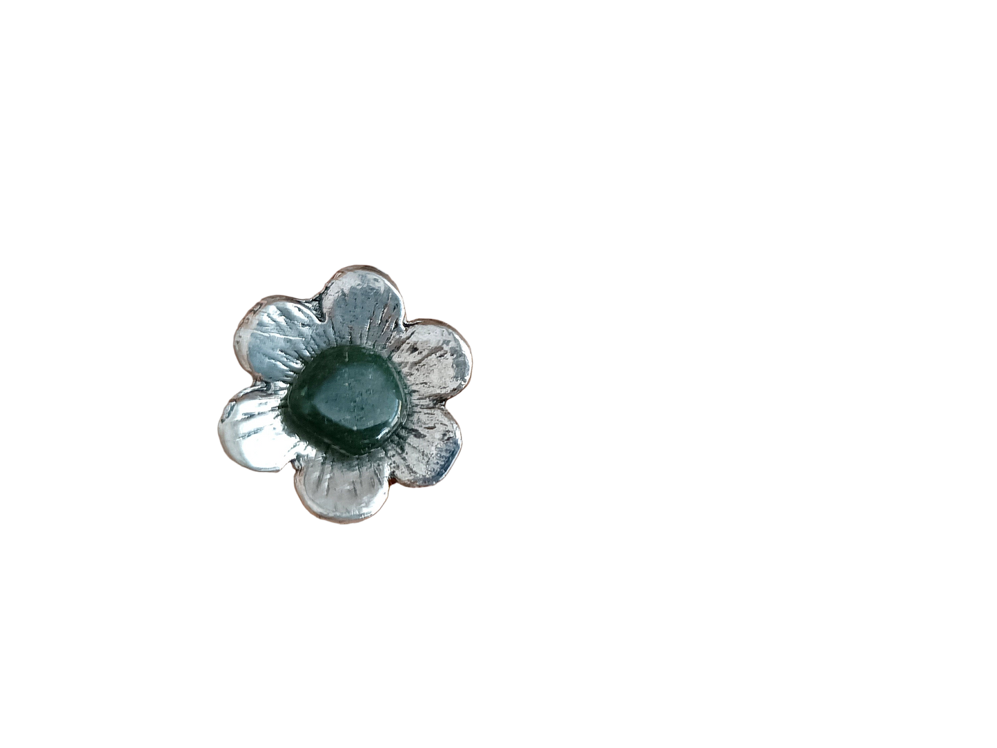 Anillo flor de jade natural