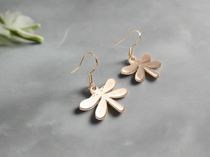 Earrings with dragonflies