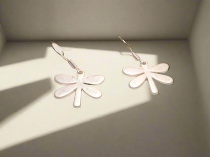 Earrings with dragonflies