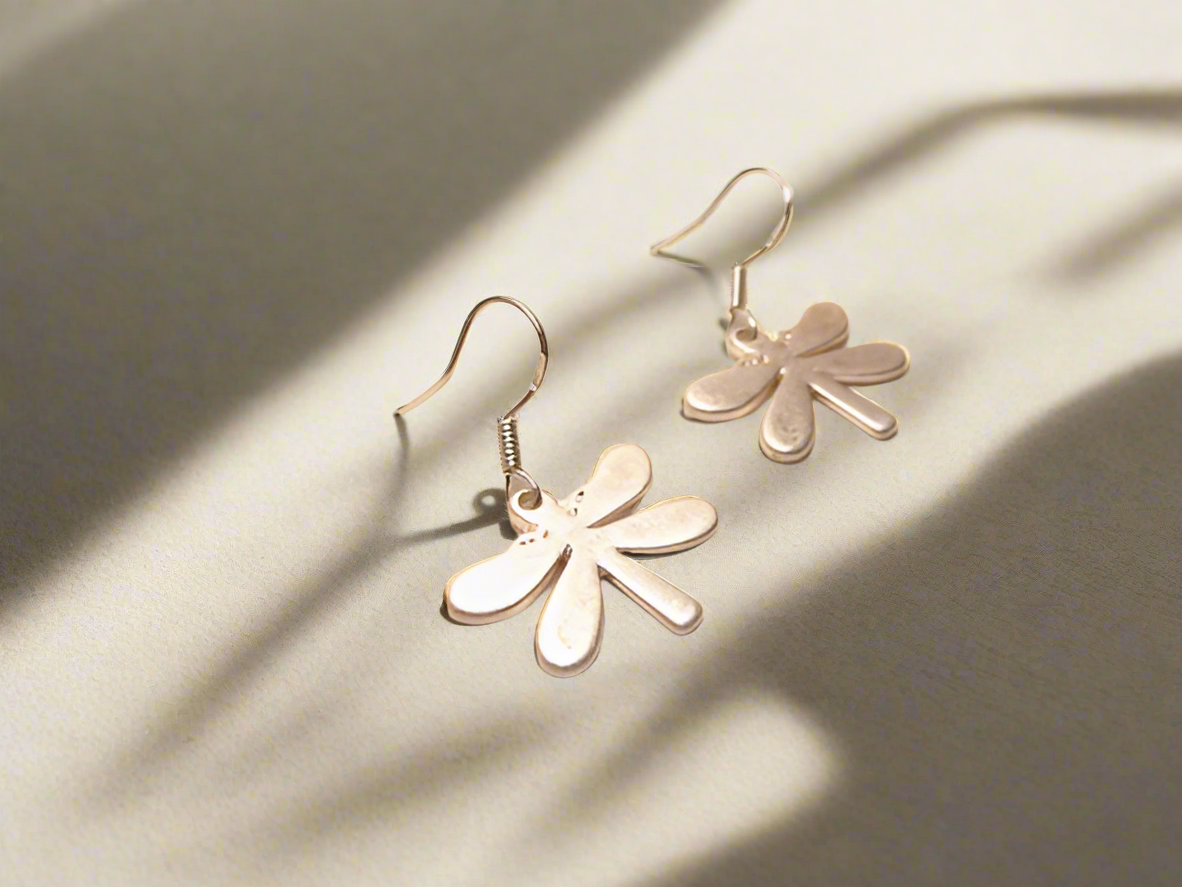 Earrings with dragonflies