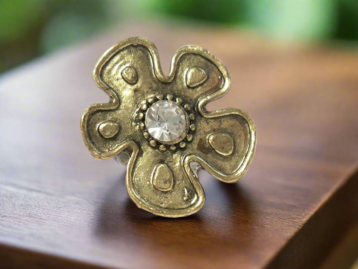 Anillo flor estilo hippie