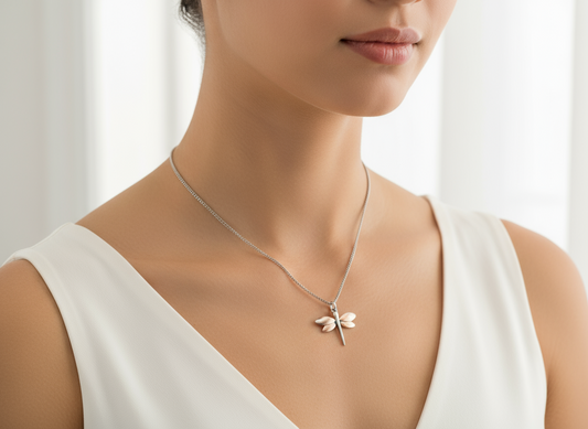 Pendentif libellule minimaliste