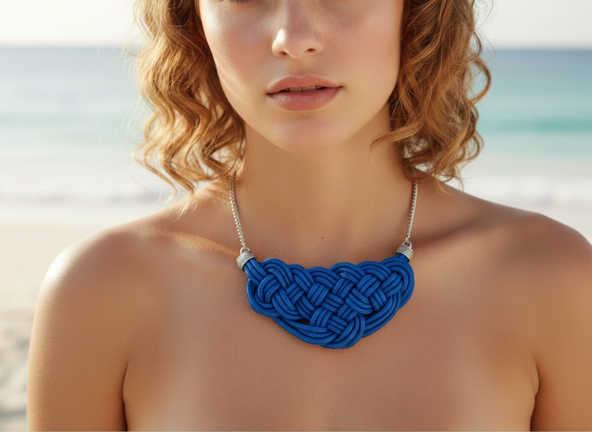 Collier noeud marin pour femme de différentes couleurs