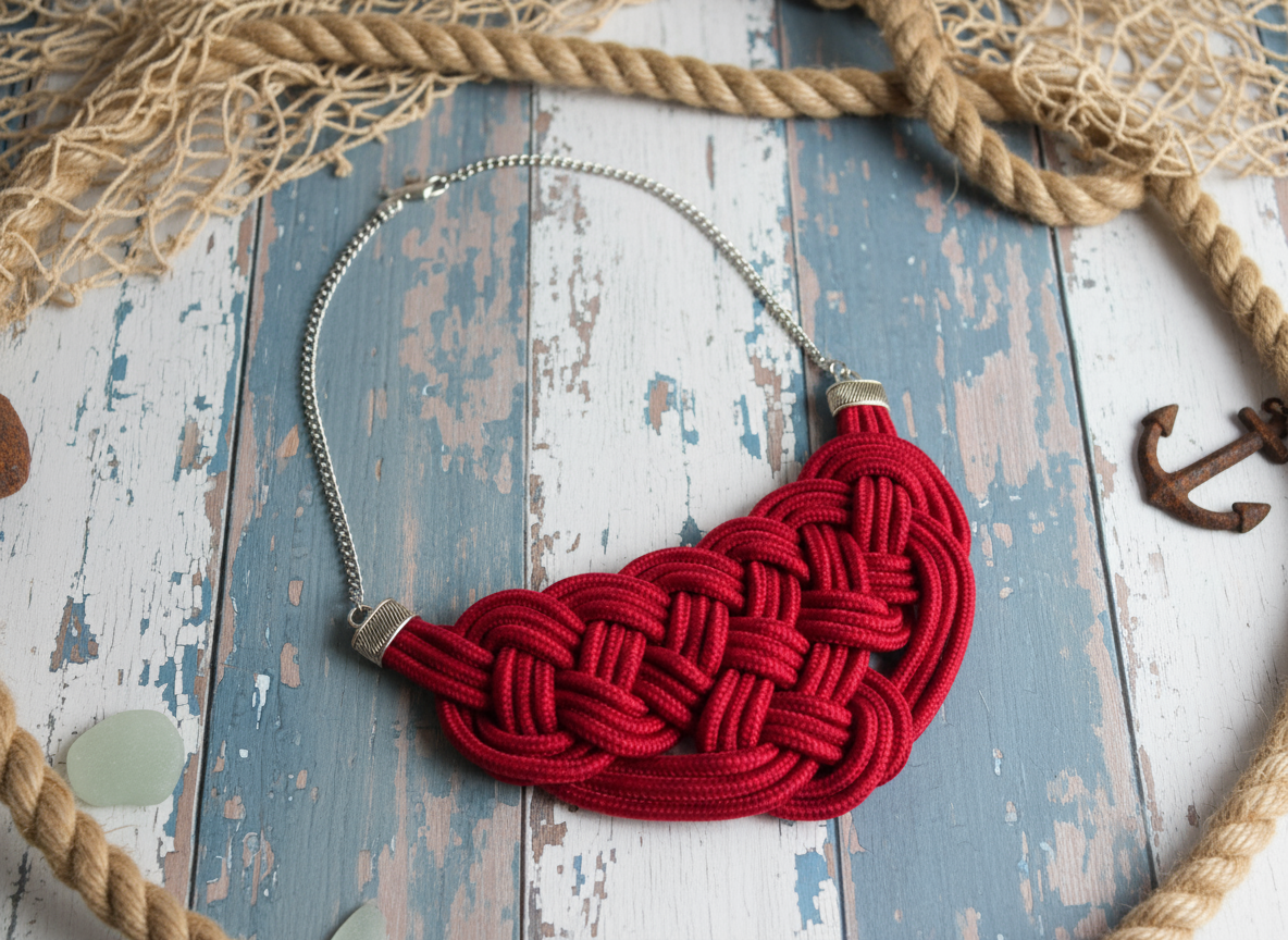 Collier noeud marin pour femme de différentes couleurs