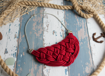 Collier noeud marin pour femme de différentes couleurs