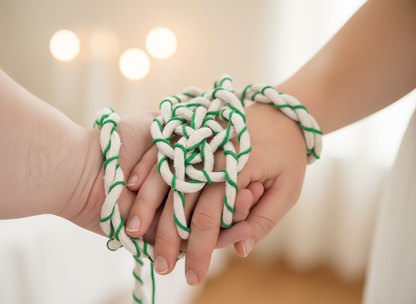 Cordon de mariage avec nœud celtique de l'amour éternel. Cordon de baptême

