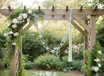 Cordon de mariage avec nœud celtique de l'amour éternel. Cordon de baptême

