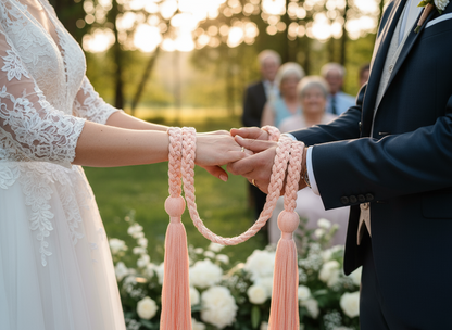 Cordón símbolo celta del amor eterno para bodas. Handfasting cord