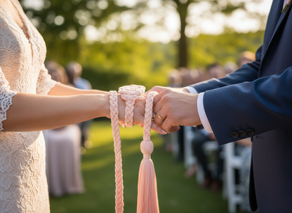 Cordón símbolo celta del amor eterno para bodas. Handfasting cord