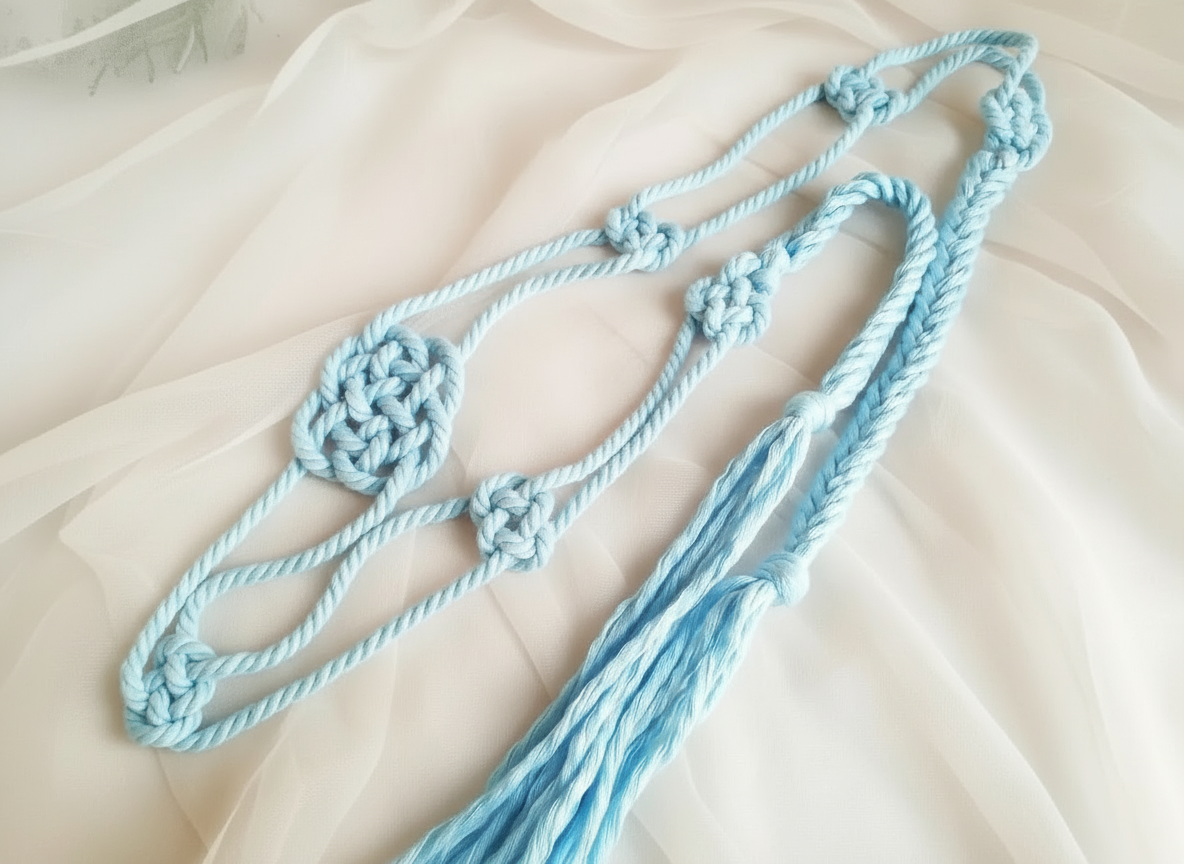 handfasting cord. Cordón rito unión de manos para bodas . Raquel Jiménez Artesanía