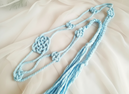 handfasting cord. Cordón rito unión de manos para bodas . Raquel Jiménez Artesanía