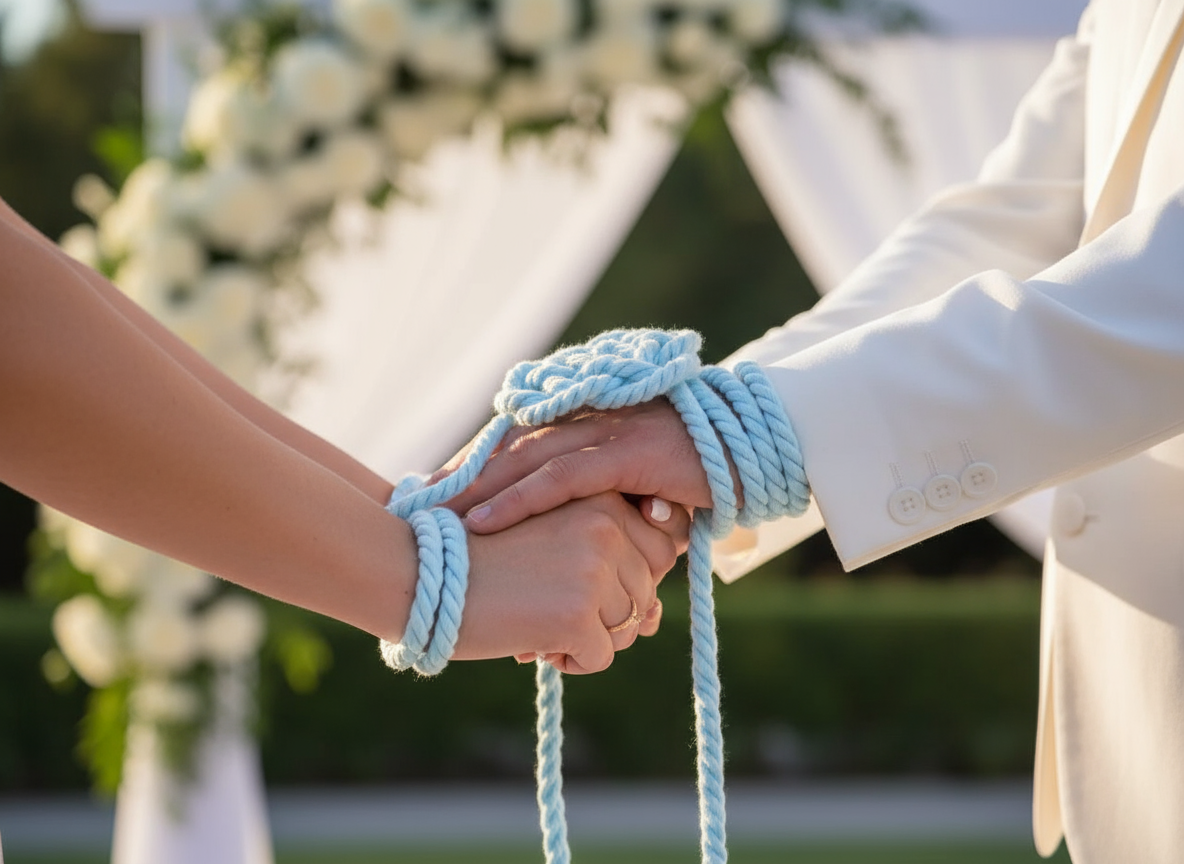 handfasting cord. Cordón rito unión de manos para bodas . Raquel Jiménez Artesanía