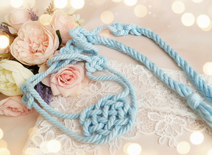 handfasting cord. Cordón rito unión de manos para bodas . Raquel Jiménez Artesanía