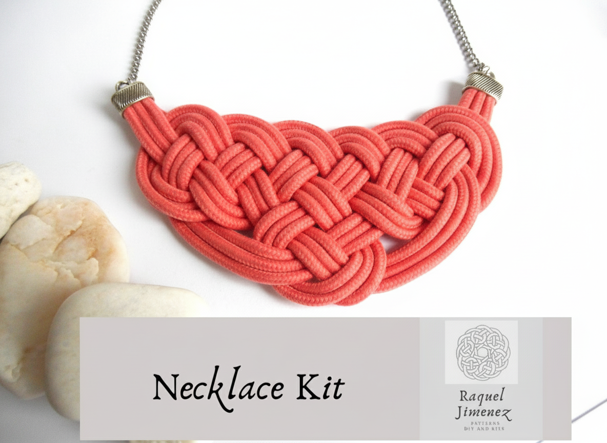 Kit para collar de nudos muy fácil con tutorial paso a paso