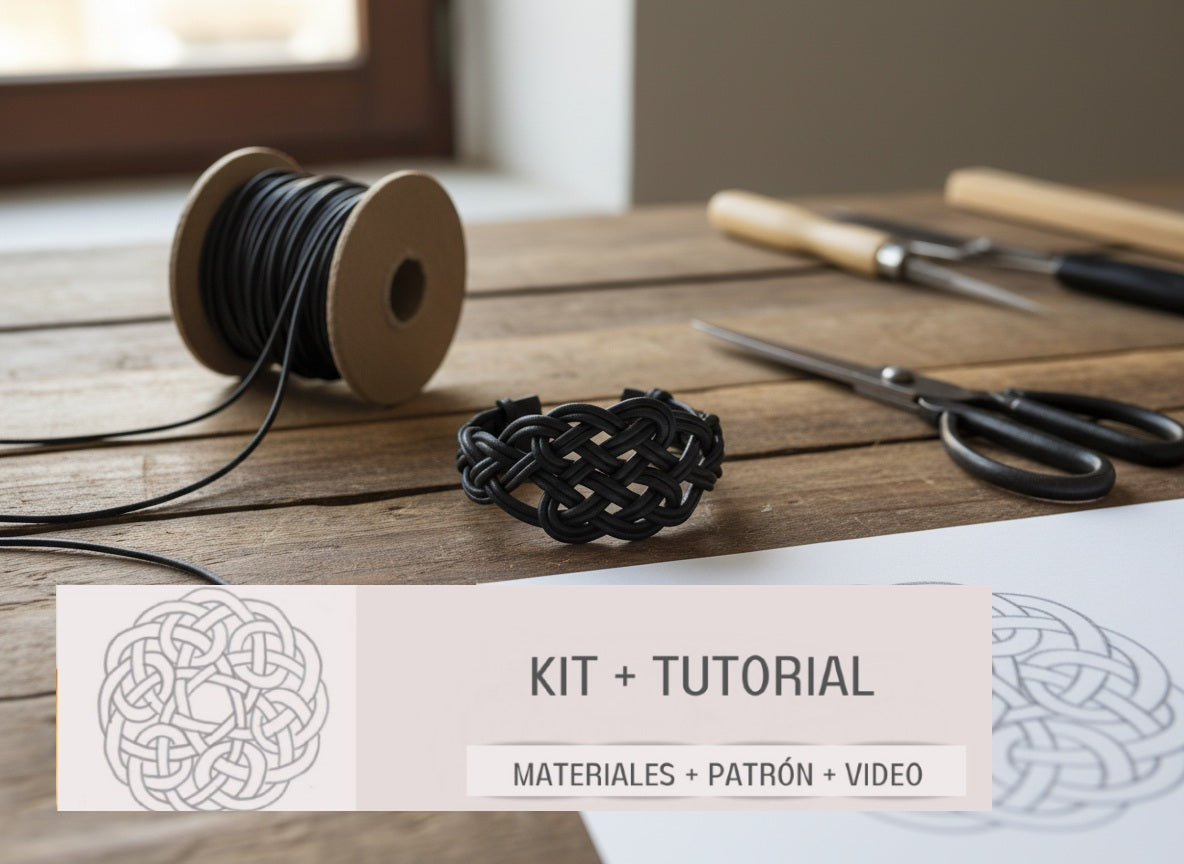 kit para hacer pulsera  con nudos 